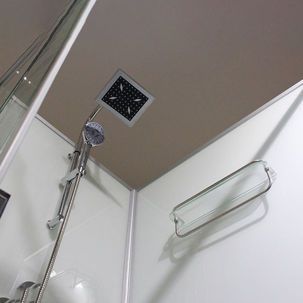 Modern Shower Kit with Base Foundation Sliding Door Shower Stall Clearhalo 'Bathroom Remodel & Bathroom Fixtures' 'Home Improvement' 'home_improvement' 'home_improvement_shower_stalls_enclosures' 'Shower Stalls & Enclosures' 'shower_stalls_enclosures' 'Showers & Bathtubs' 7262074