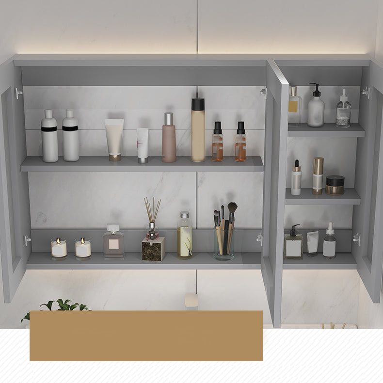 Glam Bathroom Sink Vanity Wall Mount Bathroom Vanity with Mirror Clearhalo 'Bathroom Remodel & Bathroom Fixtures' 'Bathroom Vanities' 'bathroom_vanities' 'Home Improvement' 'home_improvement' 'home_improvement_bathroom_vanities' 7263926