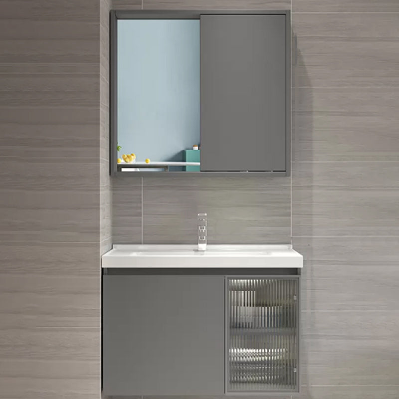 Glam Bathroom Vanity Set Wall Mount Bathroom Sink Vanity with Mirror Vanity & Faucet & Mirror Cabinet https: res.litfad.com site img item 2023 01 12 7263936 1200x1200.jpg Clearhalo 'Bathroom Remodel & Bathroom Fixtures' 'Bathroom Vanities' 'bathroom_vanities' 'Home Improvement' 'home_improvement' 'home_improvement_bathroom_vanities' 7263936