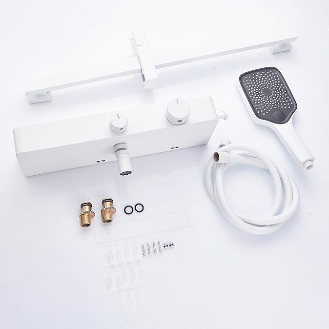 Modern Shower Faucet Stainless Steel Slide Bar Included Shower Trim Clearhalo 'Bathroom Remodel & Bathroom Fixtures' 'Home Improvement' 'home_improvement' 'home_improvement_shower_faucets' 'Shower Faucets & Systems' 'shower_faucets' 'Showers & Bathtubs Plumbing' 'Showers & Bathtubs' 7264739