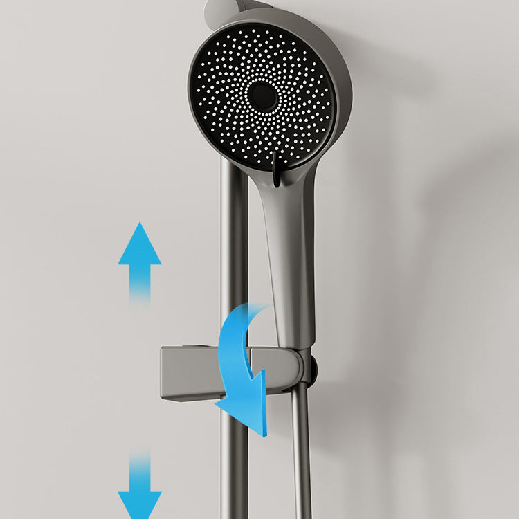 Modern Shower Set Brass Temperature Control Slide Bar Included Shower Trim Clearhalo 'Bathroom Remodel & Bathroom Fixtures' 'Home Improvement' 'home_improvement' 'home_improvement_shower_faucets' 'Shower Faucets & Systems' 'shower_faucets' 'Showers & Bathtubs Plumbing' 'Showers & Bathtubs' 7264751