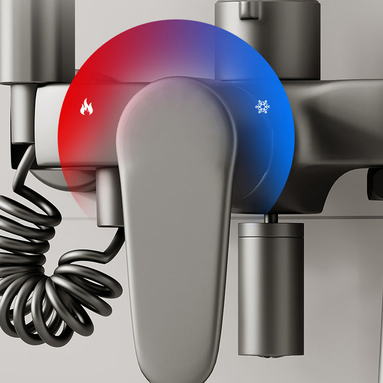 Modern Shower Set Brass Temperature Control Slide Bar Included Shower Trim Clearhalo 'Bathroom Remodel & Bathroom Fixtures' 'Home Improvement' 'home_improvement' 'home_improvement_shower_faucets' 'Shower Faucets & Systems' 'shower_faucets' 'Showers & Bathtubs Plumbing' 'Showers & Bathtubs' 7264757