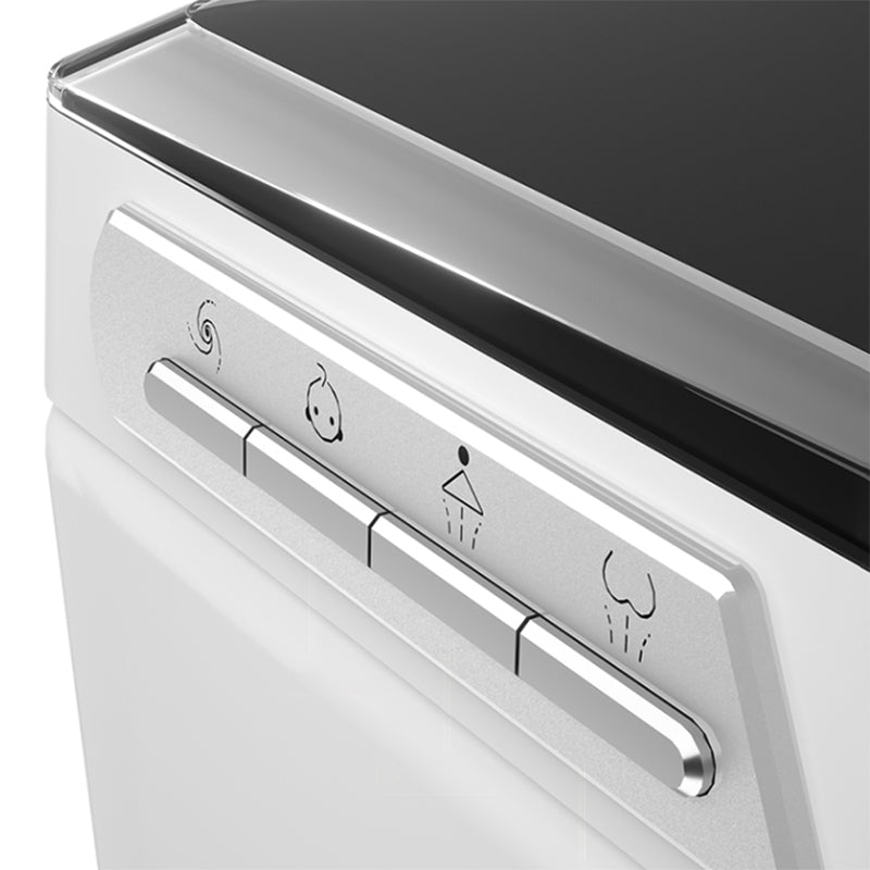 Contemporary Smart Toilet White Foot Sensor Elongated Dryer Wall Mounted Bidet Clearhalo 'Bathroom Remodel & Bathroom Fixtures' 'Bidets' 'Home Improvement' 'home_improvement' 'home_improvement_bidets' 'Toilets & Bidets' 7264975