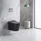 Elongated Wall Mounted Bidet Smart Bidet with Warm Air Dryer Bidet with High Water Tank Black Clearhalo 'Bathroom Remodel & Bathroom Fixtures' 'Bidets' 'Home Improvement' 'home_improvement' 'home_improvement_bidets' 'Toilets & Bidets' 7264981