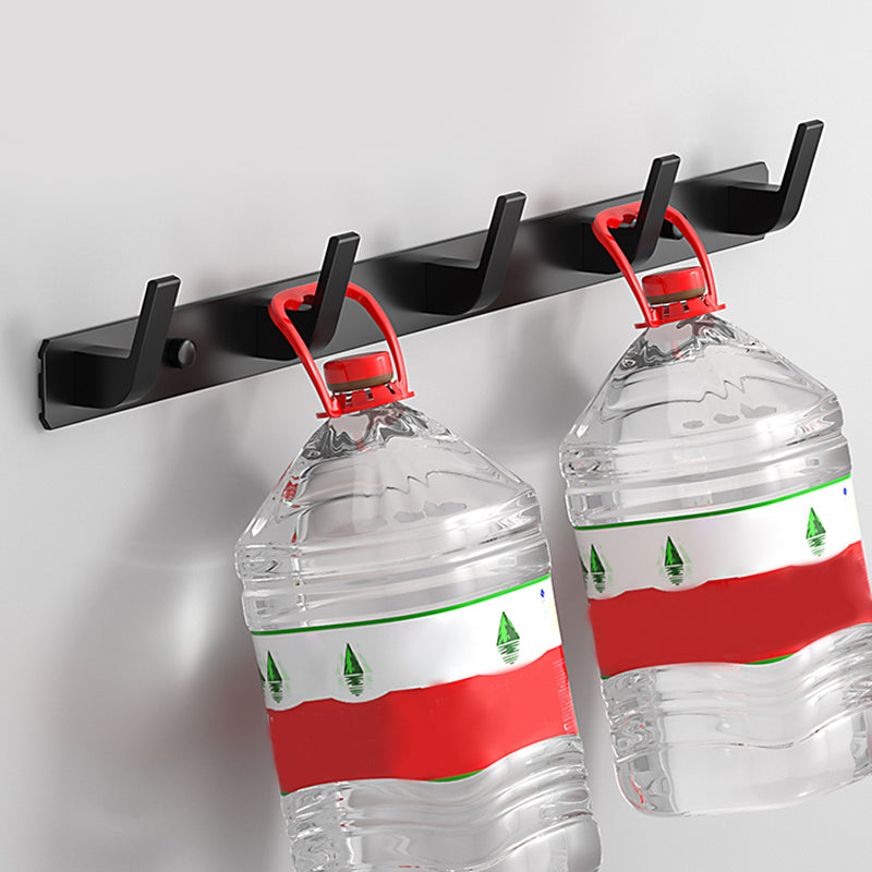 Matte Finish Modern Bathroom Hardware 2 - Piece Bath Hardware Set, Robe Hooks Clearhalo 'Bathroom Hardware Sets' 'Bathroom Hardware' 'Bathroom Remodel & Bathroom Fixtures' 'bathroom_hardware_sets' 'Home Improvement' 'home_improvement' 'home_improvement_bathroom_hardware_sets' 7264996