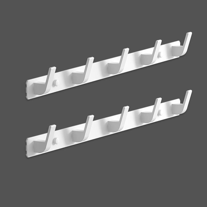 Matte Finish Modern Bathroom Hardware 2 - Piece Bath Hardware Set, Robe Hooks White 2 Piece Set 5 Clearhalo 'Bathroom Hardware Sets' 'Bathroom Hardware' 'Bathroom Remodel & Bathroom Fixtures' 'bathroom_hardware_sets' 'Home Improvement' 'home_improvement' 'home_improvement_bathroom_hardware_sets' 7265007