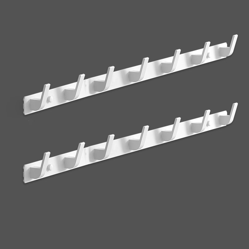 Matte Finish Modern Bathroom Hardware 2 - Piece Bath Hardware Set, Robe Hooks White 2 Piece Set 7 Clearhalo 'Bathroom Hardware Sets' 'Bathroom Hardware' 'Bathroom Remodel & Bathroom Fixtures' 'bathroom_hardware_sets' 'Home Improvement' 'home_improvement' 'home_improvement_bathroom_hardware_sets' 7265009