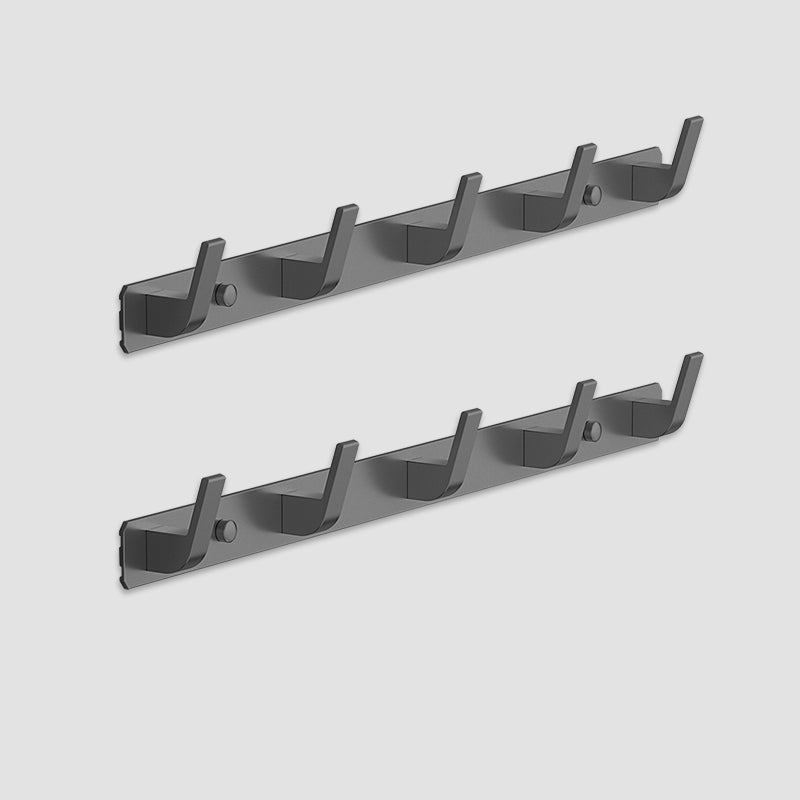 Matte Finish Modern Bathroom Hardware 2 - Piece Bath Hardware Set, Robe Hooks Grey 2 Piece Set 5 Clearhalo 'Bathroom Hardware Sets' 'Bathroom Hardware' 'Bathroom Remodel & Bathroom Fixtures' 'bathroom_hardware_sets' 'Home Improvement' 'home_improvement' 'home_improvement_bathroom_hardware_sets' 7265013