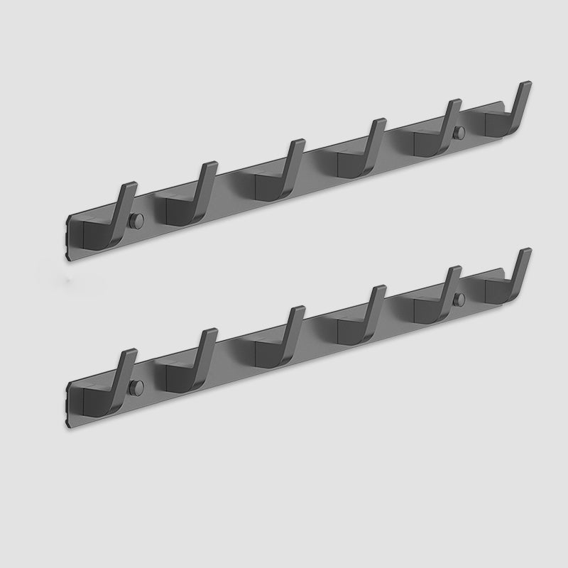 Matte Finish Modern Bathroom Hardware 2 - Piece Bath Hardware Set, Robe Hooks Grey 2 Piece Set 6 Clearhalo 'Bathroom Hardware Sets' 'Bathroom Hardware' 'Bathroom Remodel & Bathroom Fixtures' 'bathroom_hardware_sets' 'Home Improvement' 'home_improvement' 'home_improvement_bathroom_hardware_sets' 7265014