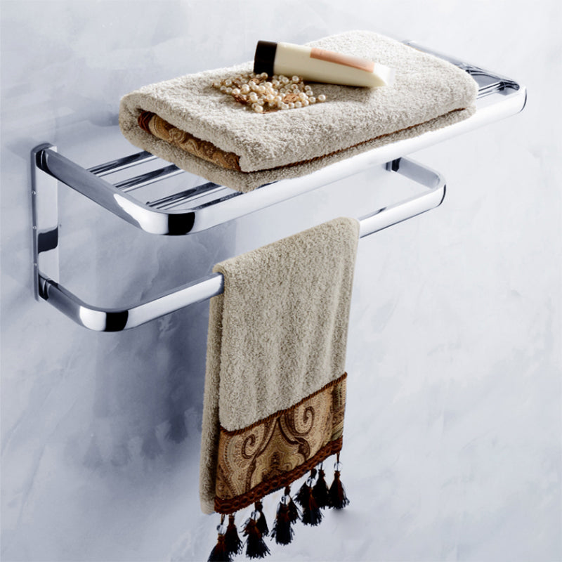 Modern Stainless Steel Bath Hardware Set Towel Bar Bath Shelf Bathroom Accessory Kit Clearhalo 'Bathroom Hardware Sets' 'Bathroom Hardware' 'Bathroom Remodel & Bathroom Fixtures' 'bathroom_hardware_sets' 'Home Improvement' 'home_improvement' 'home_improvement_bathroom_hardware_sets' 7265023