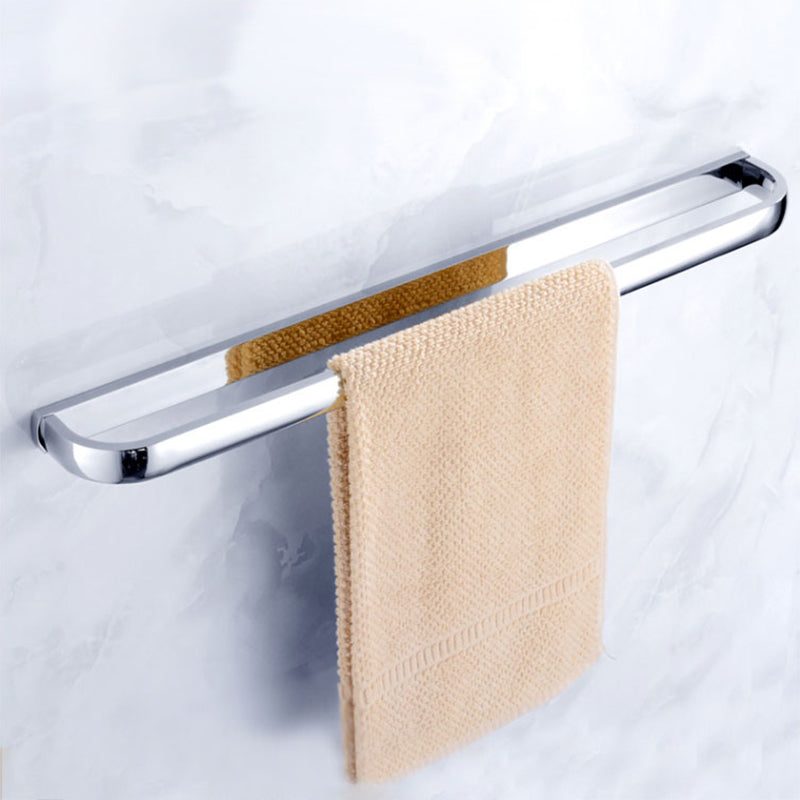 Modern Stainless Steel Bath Hardware Set Towel Bar Bath Shelf Bathroom Accessory Kit Single Bar Towel Bar (24"L) Clearhalo 'Bathroom Hardware Sets' 'Bathroom Hardware' 'Bathroom Remodel & Bathroom Fixtures' 'bathroom_hardware_sets' 'Home Improvement' 'home_improvement' 'home_improvement_bathroom_hardware_sets' 7265027