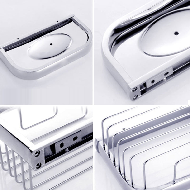 Modern Stainless Steel Bath Hardware Set Towel Bar Bath Shelf Bathroom Accessory Kit Clearhalo 'Bathroom Hardware Sets' 'Bathroom Hardware' 'Bathroom Remodel & Bathroom Fixtures' 'bathroom_hardware_sets' 'Home Improvement' 'home_improvement' 'home_improvement_bathroom_hardware_sets' 7265030