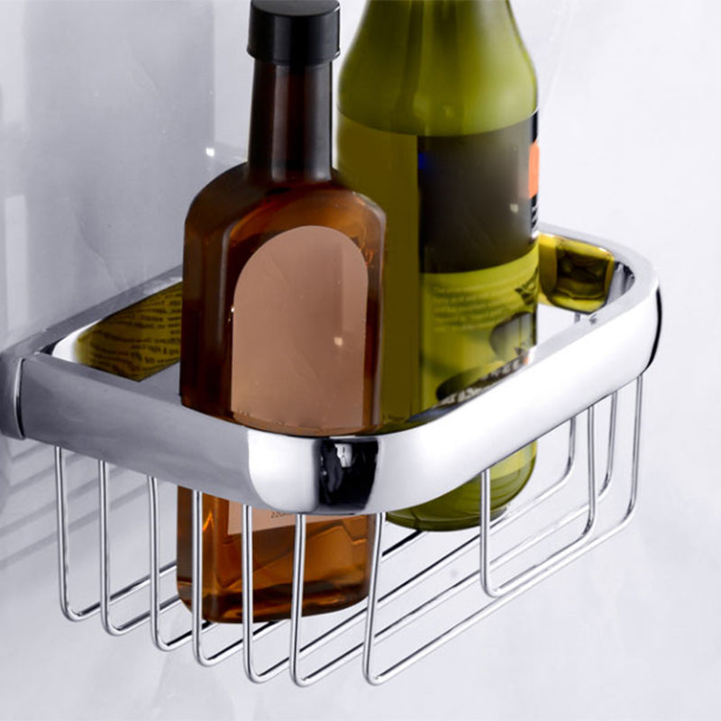 Modern Stainless Steel Bath Hardware Set Towel Bar Bath Shelf Bathroom Accessory Kit Tissue Basket Clearhalo 'Bathroom Hardware Sets' 'Bathroom Hardware' 'Bathroom Remodel & Bathroom Fixtures' 'bathroom_hardware_sets' 'Home Improvement' 'home_improvement' 'home_improvement_bathroom_hardware_sets' 7265032