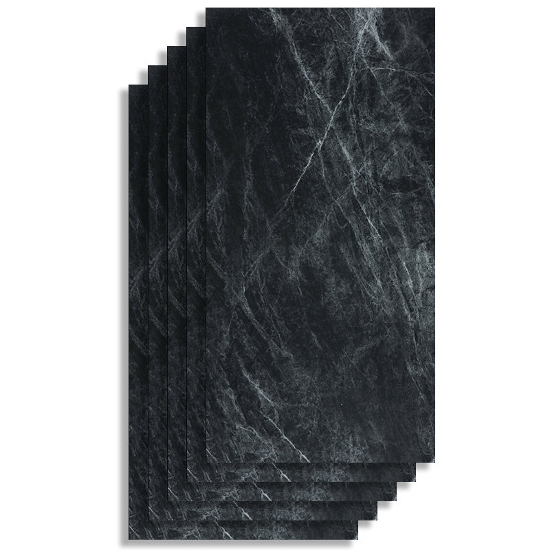 Industry Style Flooring Ceramic Marble Rectangular Indoor Waterproof Flooring Black Clearhalo 'Flooring 'Home Improvement' 'home_improvement' 'home_improvement_laminate_flooring' 'Laminate Flooring' 'laminate_flooring' Walls and Ceiling' 7265926