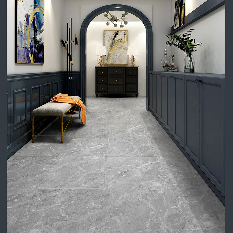 Industry Style Flooring Ceramic Marble Rectangular Indoor Waterproof Flooring Grey 301.4 sq ft. - 28 Pieces Clearhalo 'Flooring 'Home Improvement' 'home_improvement' 'home_improvement_laminate_flooring' 'Laminate Flooring' 'laminate_flooring' Walls and Ceiling' 7265930