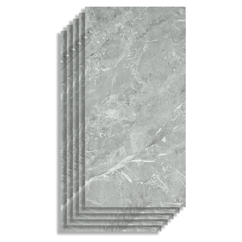 Industry Style Flooring Ceramic Marble Rectangular Indoor Waterproof Flooring Dark Gray Clearhalo 'Flooring 'Home Improvement' 'home_improvement' 'home_improvement_laminate_flooring' 'Laminate Flooring' 'laminate_flooring' Walls and Ceiling' 7265934