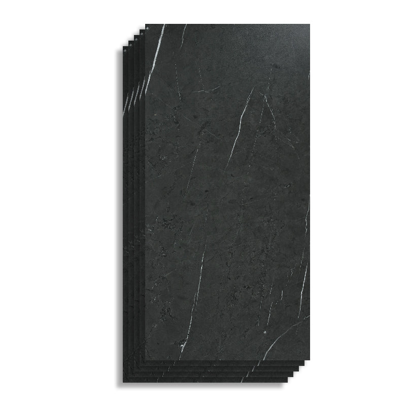 Industry Style Flooring Ceramic Marble Rectangular Indoor Waterproof Flooring Antique Black Clearhalo 'Flooring 'Home Improvement' 'home_improvement' 'home_improvement_laminate_flooring' 'Laminate Flooring' 'laminate_flooring' Walls and Ceiling' 7265945