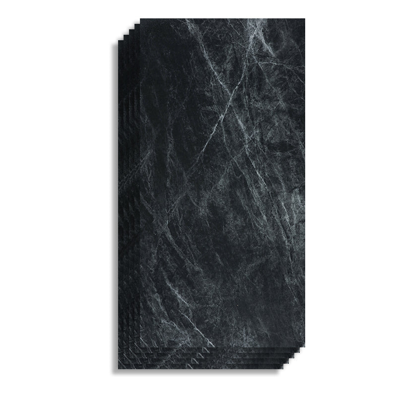 Industry Style Flooring Ceramic Marble Rectangular Indoor Waterproof Flooring Textured Black Clearhalo 'Flooring 'Home Improvement' 'home_improvement' 'home_improvement_laminate_flooring' 'Laminate Flooring' 'laminate_flooring' Walls and Ceiling' 7265947