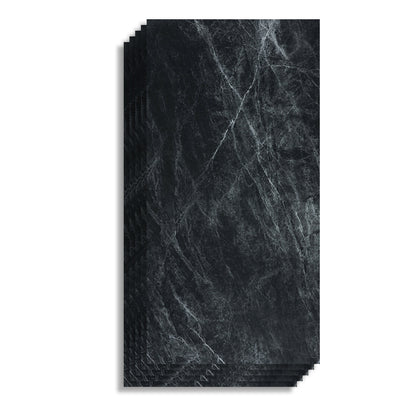 Industry Style Flooring Ceramic Marble Rectangular Indoor Waterproof Flooring Textured Black Clearhalo 'Flooring 'Home Improvement' 'home_improvement' 'home_improvement_laminate_flooring' 'Laminate Flooring' 'laminate_flooring' Walls and Ceiling' 7265947