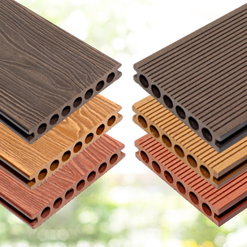 WPC Outdoor Flooring Modern Style Waterproof Rectangle Texture Effect Nail Flooring Clearhalo 'Flooring 'Hardwood Flooring' 'hardwood_flooring' 'Home Improvement' 'home_improvement' 'home_improvement_hardwood_flooring' Walls and Ceiling' 7265955