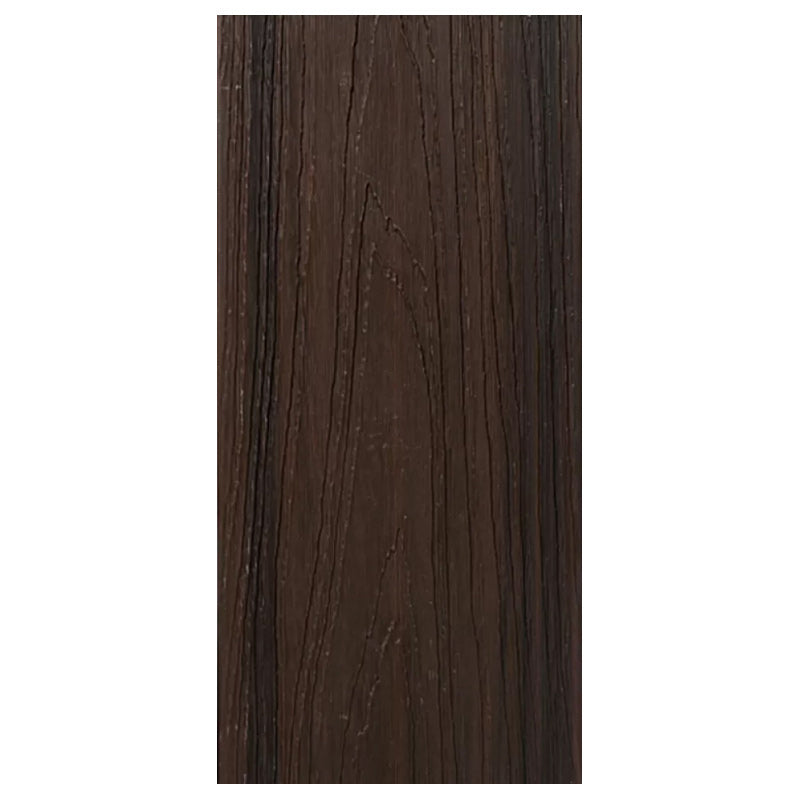 WPC Outdoor Flooring Modern Style Waterproof Rectangle Texture Effect Nail Flooring Coffee Straight Wood Grain Clearhalo 'Flooring 'Hardwood Flooring' 'hardwood_flooring' 'Home Improvement' 'home_improvement' 'home_improvement_hardwood_flooring' Walls and Ceiling' 7265960