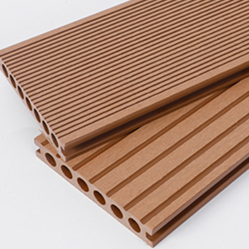 WPC Outdoor Flooring Modern Style Waterproof Rectangle Texture Effect Nail Flooring Clearhalo 'Flooring 'Hardwood Flooring' 'hardwood_flooring' 'Home Improvement' 'home_improvement' 'home_improvement_hardwood_flooring' Walls and Ceiling' 7265970