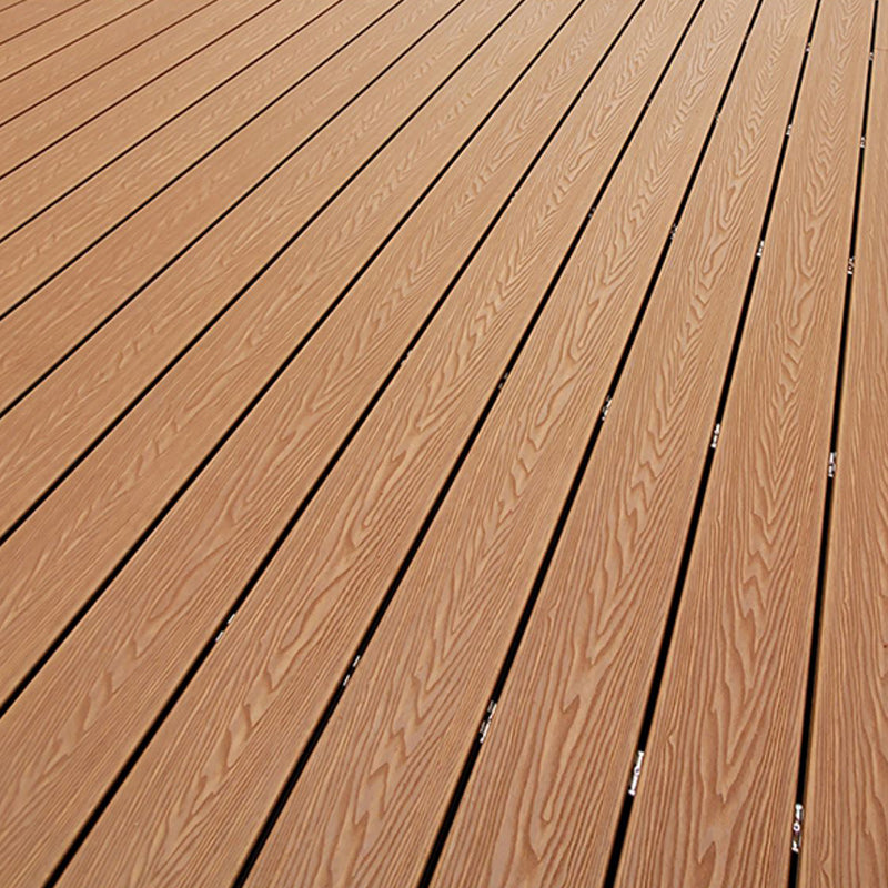 Non-fading Outdoor WPC Flooring Rectangle Modern Style Waterproof Nail Flooring Clearhalo 'Flooring 'Hardwood Flooring' 'hardwood_flooring' 'Home Improvement' 'home_improvement' 'home_improvement_hardwood_flooring' Walls and Ceiling' 7265982