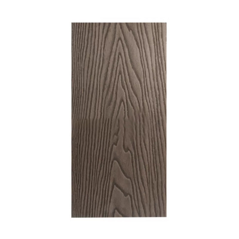 Non-fading Outdoor WPC Flooring Rectangle Modern Style Waterproof Nail Flooring Coffee 3D Wood Grain Clearhalo 'Flooring 'Hardwood Flooring' 'hardwood_flooring' 'Home Improvement' 'home_improvement' 'home_improvement_hardwood_flooring' Walls and Ceiling' 7265983