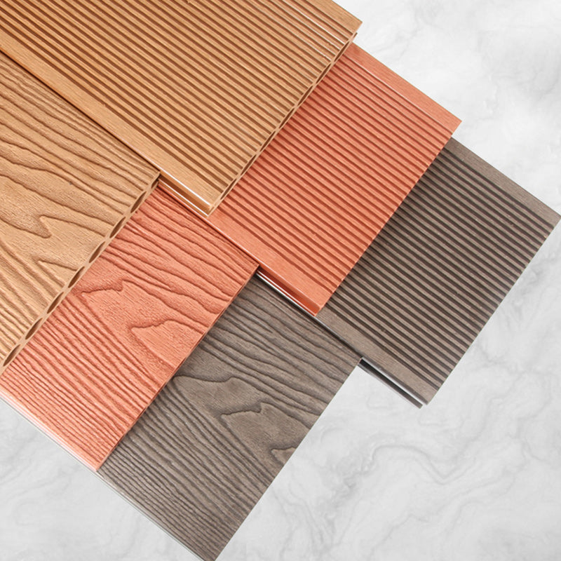 Non-fading Outdoor WPC Flooring Rectangle Modern Style Waterproof Nail Flooring Clearhalo 'Flooring 'Hardwood Flooring' 'hardwood_flooring' 'Home Improvement' 'home_improvement' 'home_improvement_hardwood_flooring' Walls and Ceiling' 7265984