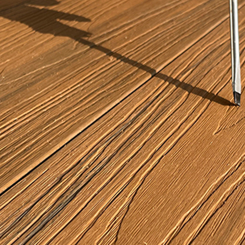 Non-fading Outdoor WPC Flooring Rectangle Modern Style Waterproof Nail Flooring Clearhalo 'Flooring 'Hardwood Flooring' 'hardwood_flooring' 'Home Improvement' 'home_improvement' 'home_improvement_hardwood_flooring' Walls and Ceiling' 7265988