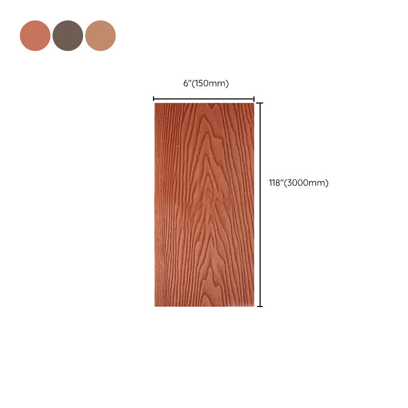Non-fading Outdoor WPC Flooring Rectangle Modern Style Waterproof Nail Flooring Clearhalo 'Flooring 'Hardwood Flooring' 'hardwood_flooring' 'Home Improvement' 'home_improvement' 'home_improvement_hardwood_flooring' Walls and Ceiling' 7265993