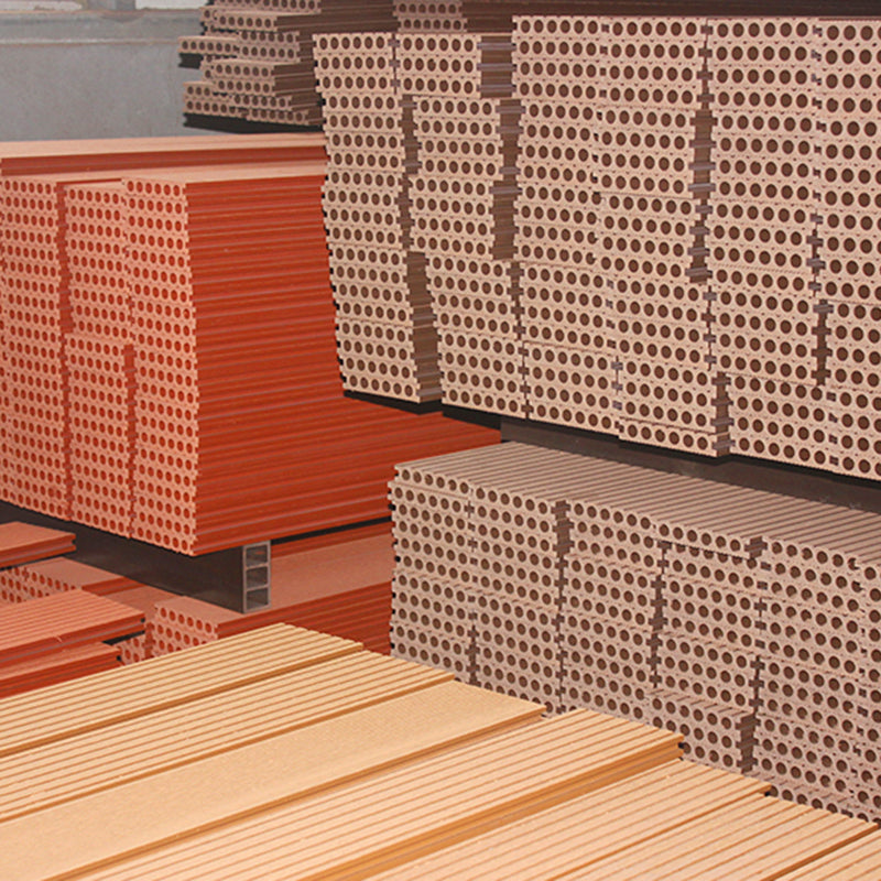 Wire Brushed Floor Tile Click Lock Engineered Wood for Patio Garden Clearhalo 'Flooring 'Hardwood Flooring' 'hardwood_flooring' 'Home Improvement' 'home_improvement' 'home_improvement_hardwood_flooring' Walls and Ceiling' 7266002