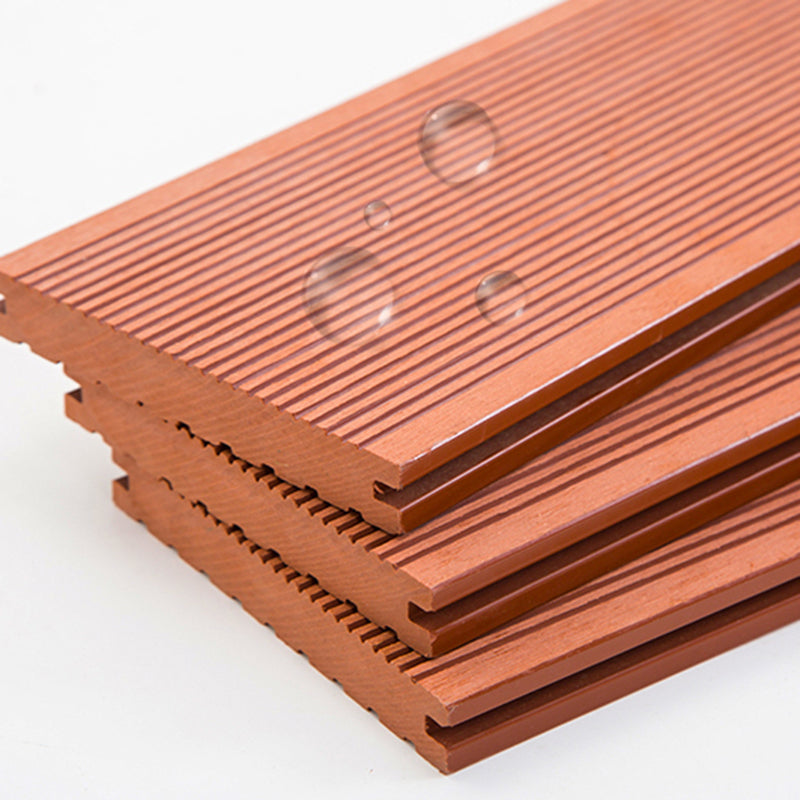 Wire Brushed Floor Tile Click Lock Engineered Wood for Patio Garden Clearhalo 'Flooring 'Hardwood Flooring' 'hardwood_flooring' 'Home Improvement' 'home_improvement' 'home_improvement_hardwood_flooring' Walls and Ceiling' 7266009