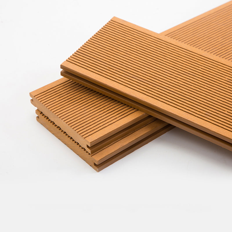 Wire Brushed Floor Tile Click Lock Engineered Wood for Patio Garden Wood Solid Clearhalo 'Flooring 'Hardwood Flooring' 'hardwood_flooring' 'Home Improvement' 'home_improvement' 'home_improvement_hardwood_flooring' Walls and Ceiling' 7266012