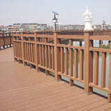 Wire Brushed Floor Tile Click Lock Engineered Wood for Patio Garden Clearhalo 'Flooring 'Hardwood Flooring' 'hardwood_flooring' 'Home Improvement' 'home_improvement' 'home_improvement_hardwood_flooring' Walls and Ceiling' 7266017