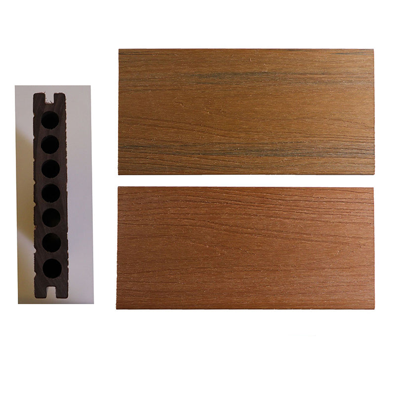 Co-extrusion Wood Flooring Modern Style Non-slip Rectangle Flooring Brown Clearhalo 'Flooring 'Hardwood Flooring' 'hardwood_flooring' 'Home Improvement' 'home_improvement' 'home_improvement_hardwood_flooring' Walls and Ceiling' 7266022