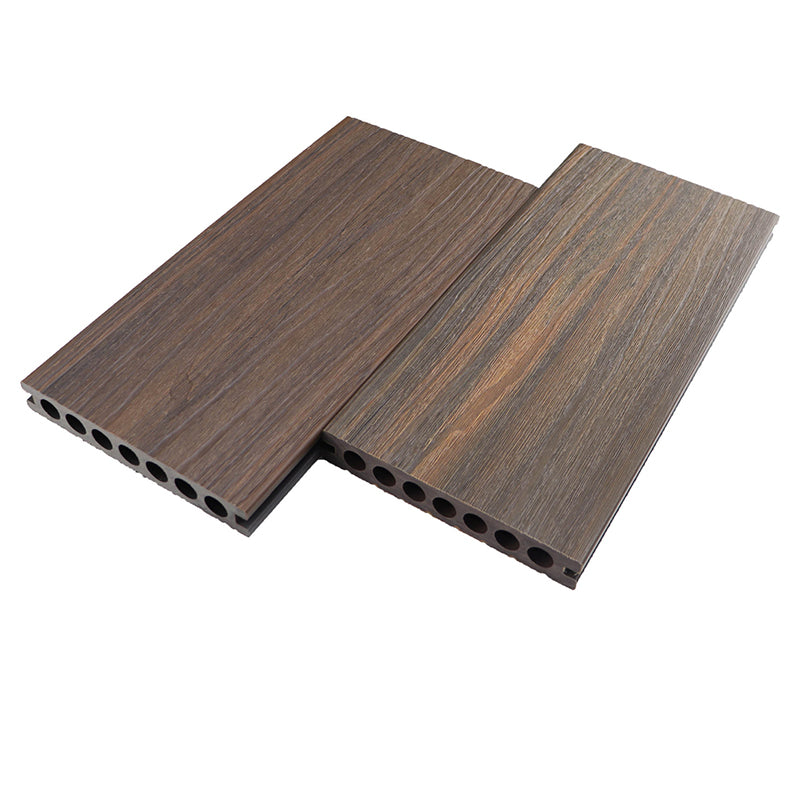 Co-extrusion Wood Flooring Modern Style Non-slip Rectangle Flooring Brown Grey Clearhalo 'Flooring 'Hardwood Flooring' 'hardwood_flooring' 'Home Improvement' 'home_improvement' 'home_improvement_hardwood_flooring' Walls and Ceiling' 7266025