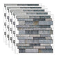 Square Peel & Stick Tile Water Resistant Mosaic Tile for Kitchen Backsplash Dark Gray Clearhalo 'Flooring 'Home Improvement' 'home_improvement' 'home_improvement_peel_stick_blacksplash' 'Peel & Stick Backsplash Tile' 'peel_stick_blacksplash' 'Walls & Ceilings' Walls and Ceiling' 7266044