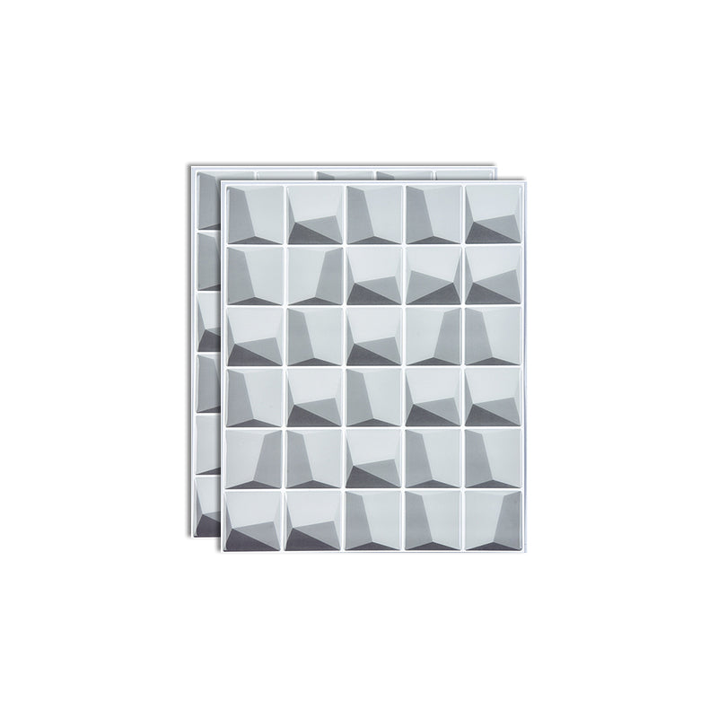 Plastic Peel & Stick Subway Tile Modern Simple Subway Tile Wallpaper Light Gray Clearhalo 'Flooring 'Home Improvement' 'home_improvement' 'home_improvement_peel_stick_blacksplash' 'Peel & Stick Backsplash Tile' 'peel_stick_blacksplash' 'Walls & Ceilings' Walls and Ceiling' 7266051