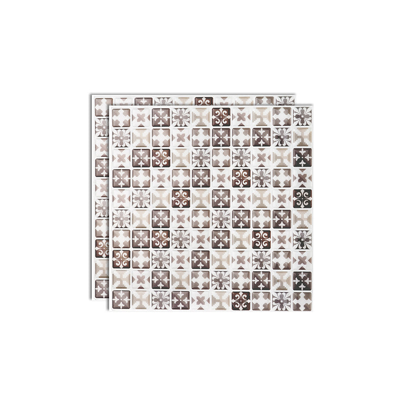 Plastic Peel & Stick Subway Tile Modern Simple Subway Tile Wallpaper Brown-Khaki Clearhalo 'Flooring 'Home Improvement' 'home_improvement' 'home_improvement_peel_stick_blacksplash' 'Peel & Stick Backsplash Tile' 'peel_stick_blacksplash' 'Walls & Ceilings' Walls and Ceiling' 7266077