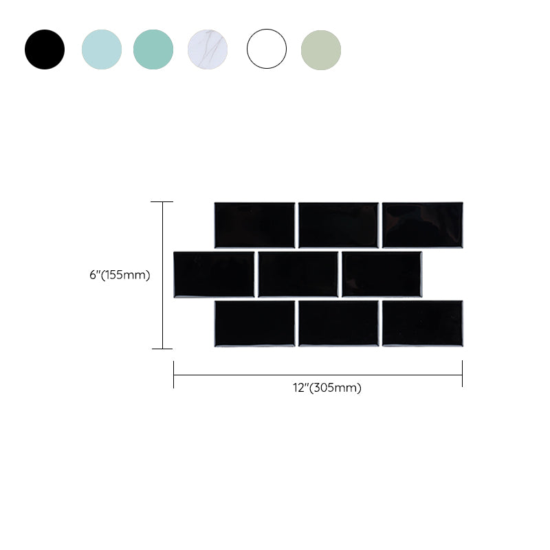 Plastic Peel & Stick Subway Tile Modern Simple Subway Tile Wallpaper Clearhalo 'Flooring 'Home Improvement' 'home_improvement' 'home_improvement_peel_stick_blacksplash' 'Peel & Stick Backsplash Tile' 'peel_stick_blacksplash' 'Walls & Ceilings' Walls and Ceiling' 7266082