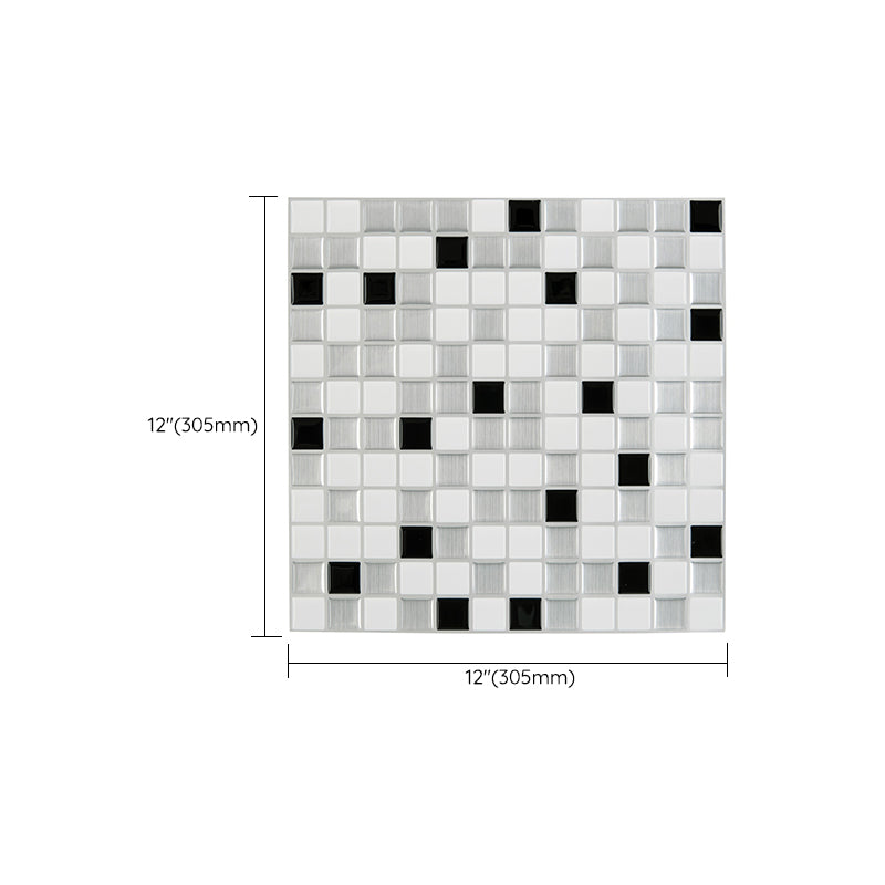 Plastic Peel & Stick Subway Tile Modern Simple Subway Tile Wallpaper Clearhalo 'Flooring 'Home Improvement' 'home_improvement' 'home_improvement_peel_stick_blacksplash' 'Peel & Stick Backsplash Tile' 'peel_stick_blacksplash' 'Walls & Ceilings' Walls and Ceiling' 7266083