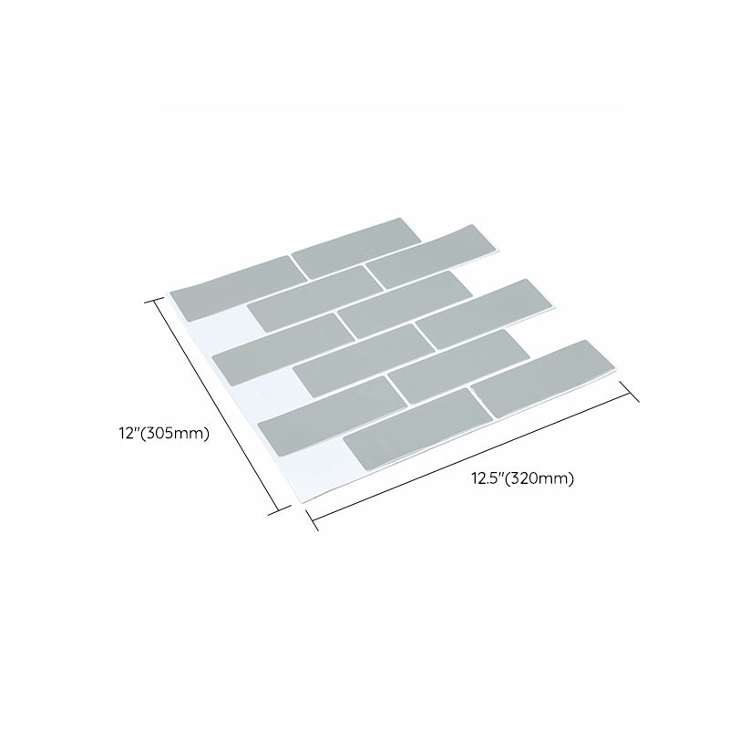 Plastic Peel & Stick Subway Tile Modern Simple Subway Tile Wallpaper Clearhalo 'Flooring 'Home Improvement' 'home_improvement' 'home_improvement_peel_stick_blacksplash' 'Peel & Stick Backsplash Tile' 'peel_stick_blacksplash' 'Walls & Ceilings' Walls and Ceiling' 7266085