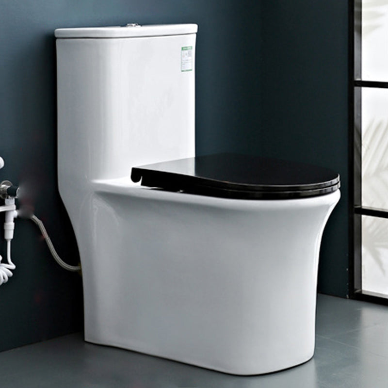 Modern Floor Mount Flush Toilet White Urine Toilet with Seat for Bathroom 16"L x 32"W x 32"H Toilet with Sprayer Clearhalo 'Bathroom Remodel & Bathroom Fixtures' 'Home Improvement' 'home_improvement' 'home_improvement_toilets' 'Toilets & Bidets' 'Toilets' 7266511