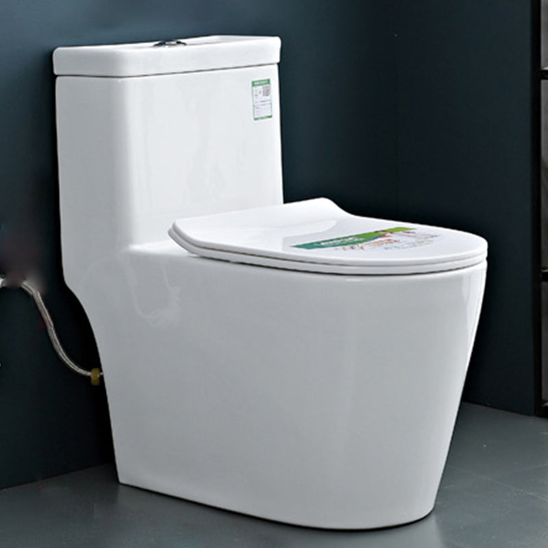 Modern Floor Mount Flush Toilet White Urine Toilet with Seat for Bathroom 15"L x 28"W x 29"H Toilet with Sprayer 12" Clearhalo 'Bathroom Remodel & Bathroom Fixtures' 'Home Improvement' 'home_improvement' 'home_improvement_toilets' 'Toilets & Bidets' 'Toilets' 7266512