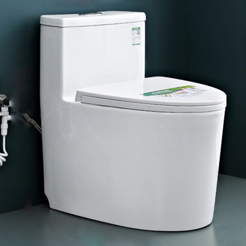 Modern Floor Mount Flush Toilet White Urine Toilet with Seat for Bathroom 17"L x 28"W x 28"H Toilet with Sprayer Clearhalo 'Bathroom Remodel & Bathroom Fixtures' 'Home Improvement' 'home_improvement' 'home_improvement_toilets' 'Toilets & Bidets' 'Toilets' 7266518