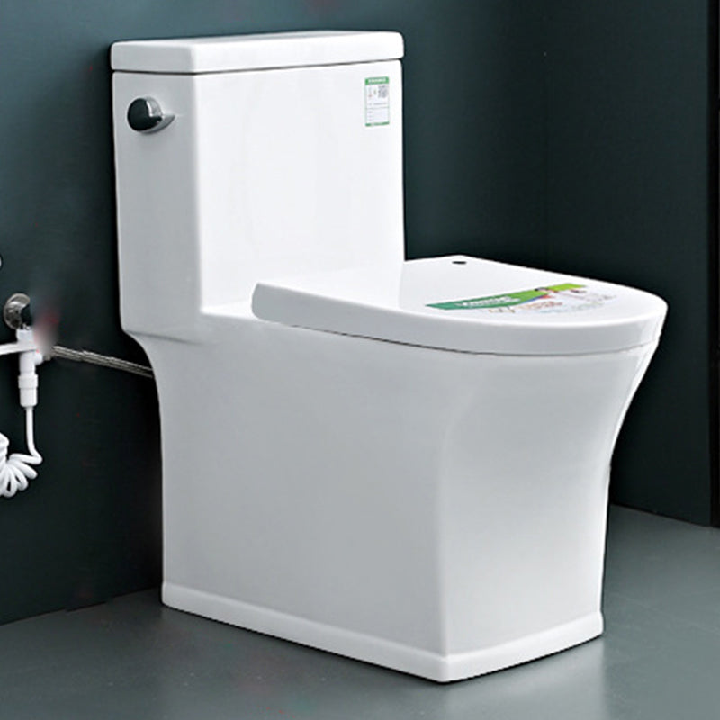 Modern Floor Mount Flush Toilet White Urine Toilet with Seat for Bathroom 15"L x 30"W x 29"H Toilet with Sprayer Clearhalo 'Bathroom Remodel & Bathroom Fixtures' 'Home Improvement' 'home_improvement' 'home_improvement_toilets' 'Toilets & Bidets' 'Toilets' 7266520