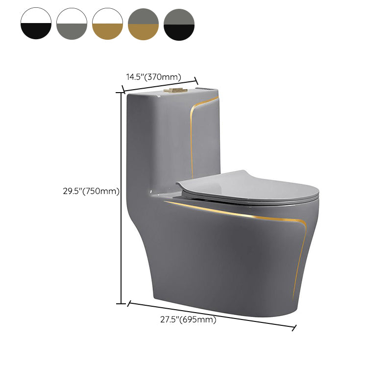 Traditional Ceramic Flush Toilet Siphon Jet Urine Toilet for Bathroom Clearhalo 'Bathroom Remodel & Bathroom Fixtures' 'Home Improvement' 'home_improvement' 'home_improvement_toilets' 'Toilets & Bidets' 'Toilets' 7266589