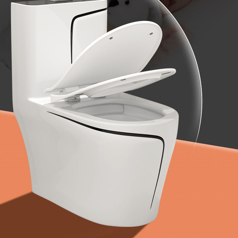 Traditional Siphon Jet Flush Toilet One Piece Urine Toilet for Bathroom Clearhalo 'Bathroom Remodel & Bathroom Fixtures' 'Home Improvement' 'home_improvement' 'home_improvement_toilets' 'Toilets & Bidets' 'Toilets' 7266608