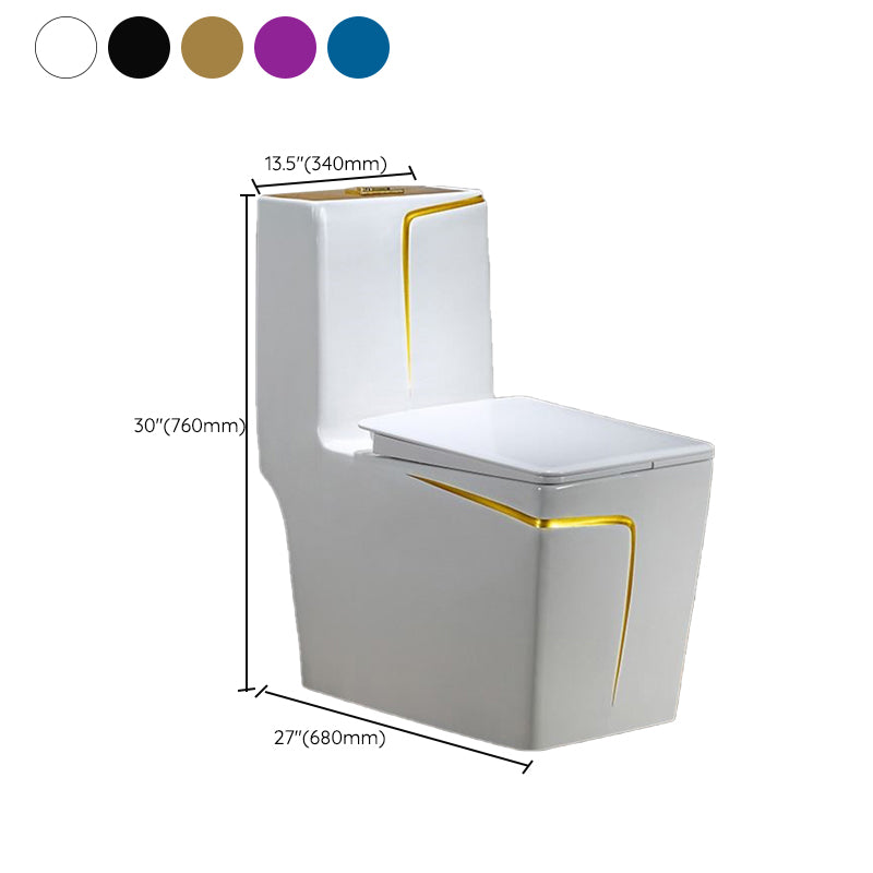Traditional Siphon Jet Flush Toilet One Piece Urine Toilet for Bathroom Clearhalo 'Bathroom Remodel & Bathroom Fixtures' 'Home Improvement' 'home_improvement' 'home_improvement_toilets' 'Toilets & Bidets' 'Toilets' 7266611